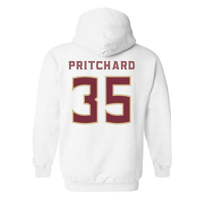 FSU - NCAA Football : Ethan Pritchard - Replica Shersey Hooded Sweatshirt-1