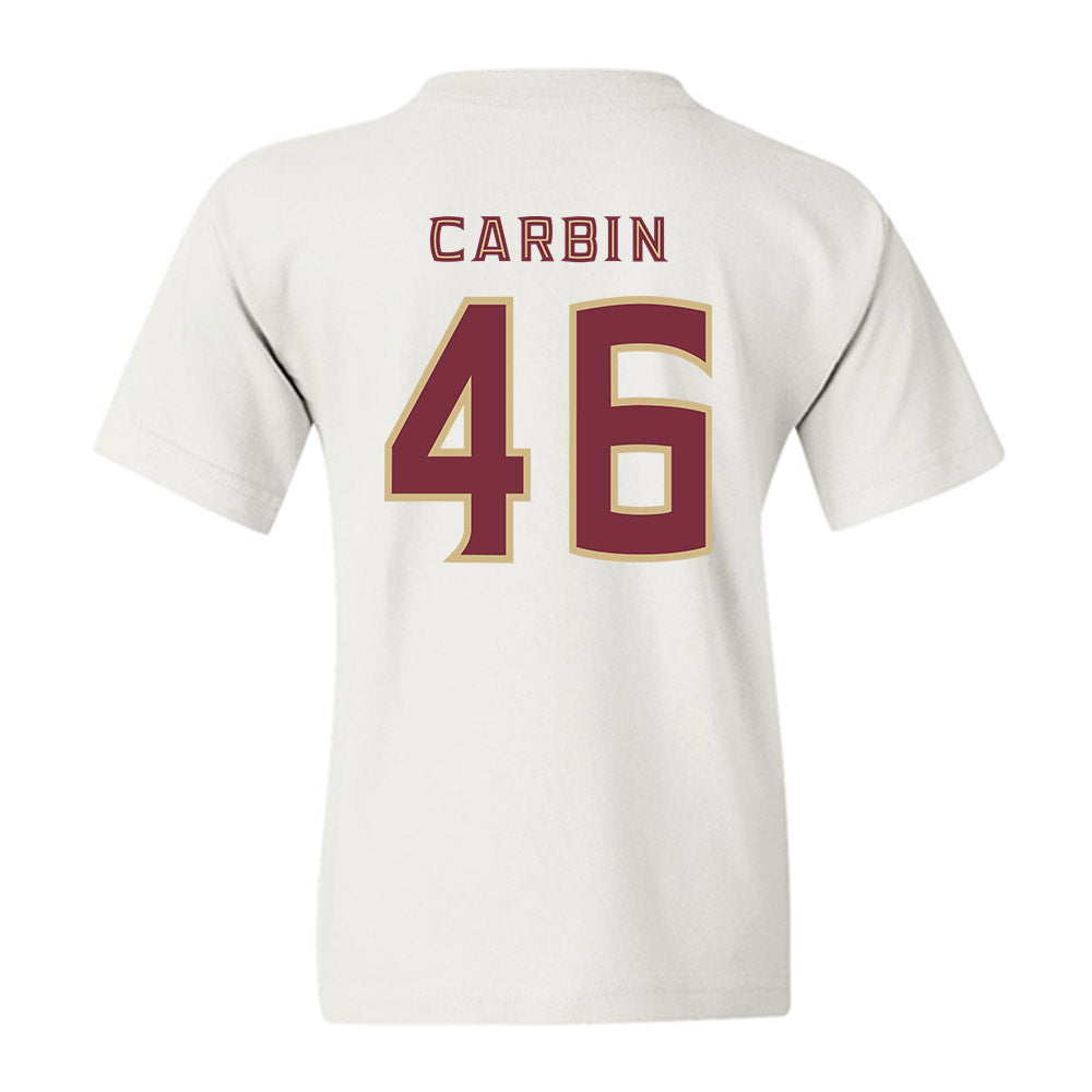 FSU - NCAA Football : Chris Carbin - Replica Shersey Youth T-Shirt-1