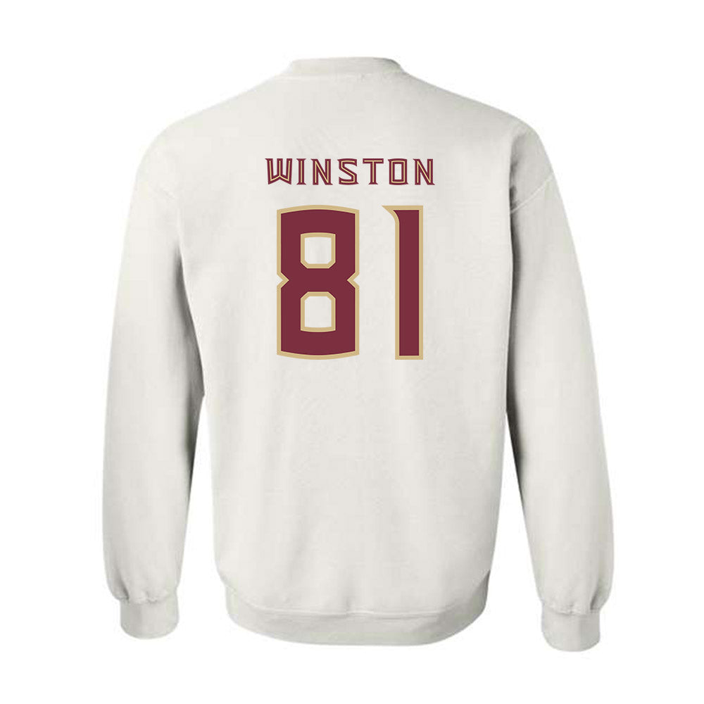FSU - NCAA Football : Jonah Winston - Replica Shersey Crewneck Sweatshirt-1