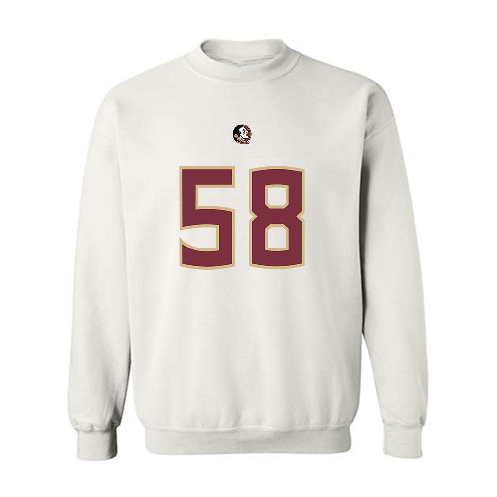 FSU - NCAA Football : Luke Francis Jr. - Replica Shersey Crewneck Sweatshirt-0