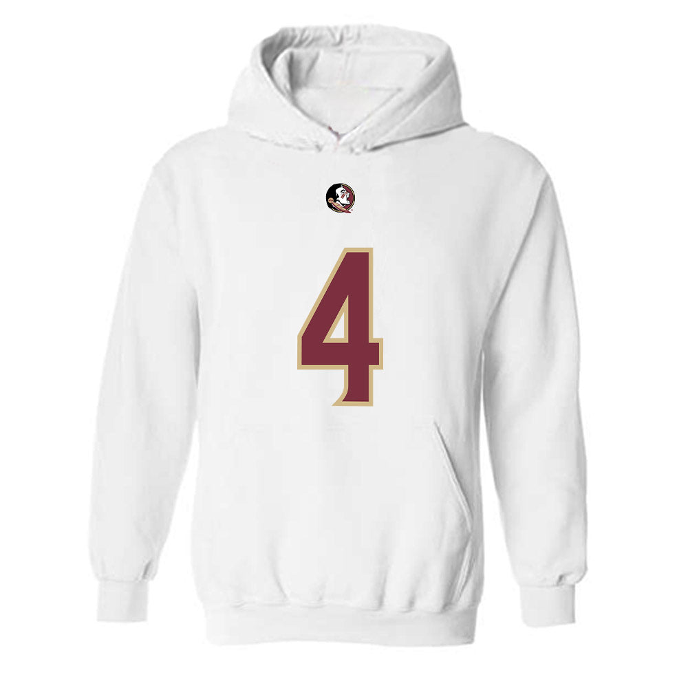FSU - NCAA Football : Charles Lester III - Replica Shersey Hooded Sweatshirt-0