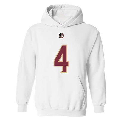 FSU - NCAA Football : Charles Lester III - Replica Shersey Hooded Sweatshirt-0