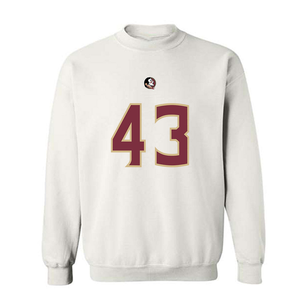 FSU - NCAA Football : Trent Rogers - Replica Shersey Crewneck Sweatshirt-0