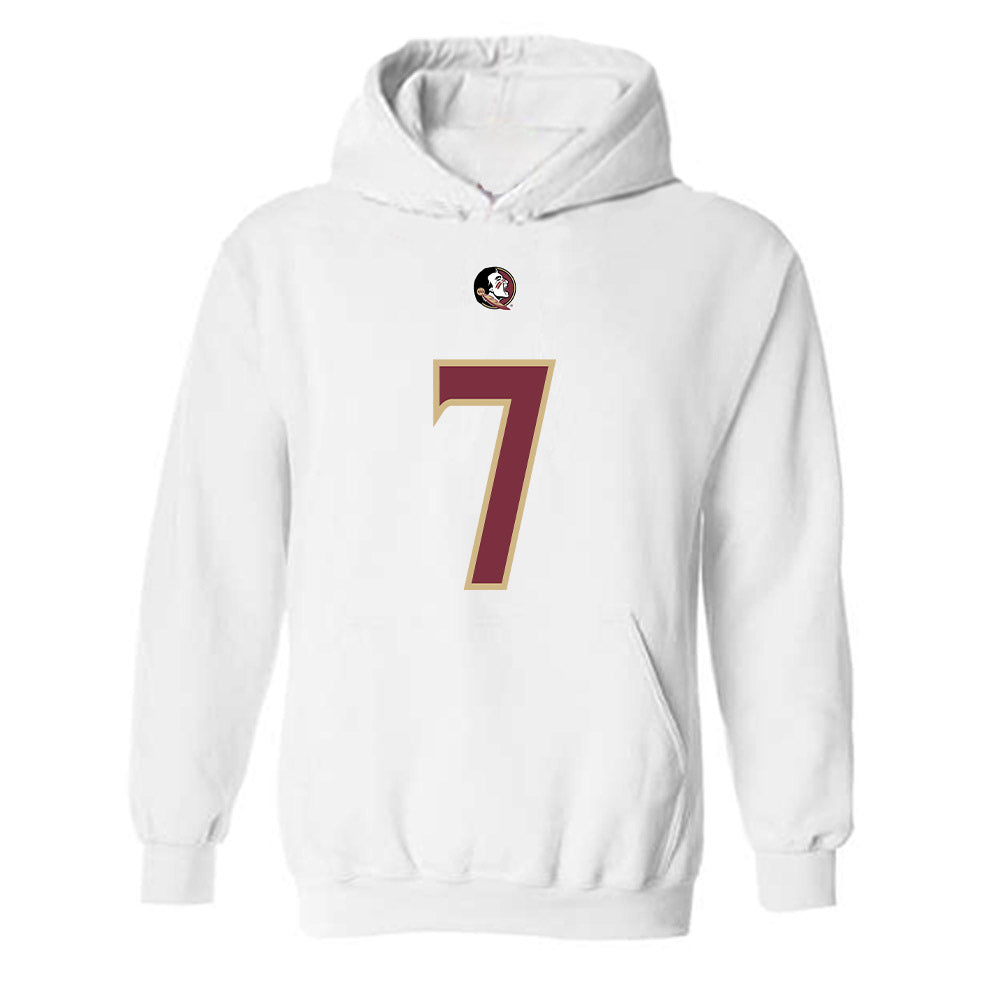 FSU - NCAA Football : Ashlynd Barker - Replica Shersey Hooded Sweatshirt-0