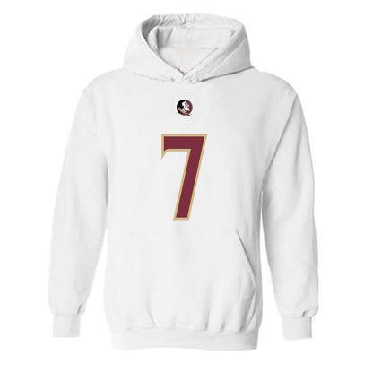 FSU - NCAA Football : Ashlynd Barker - Replica Shersey Hooded Sweatshirt-0