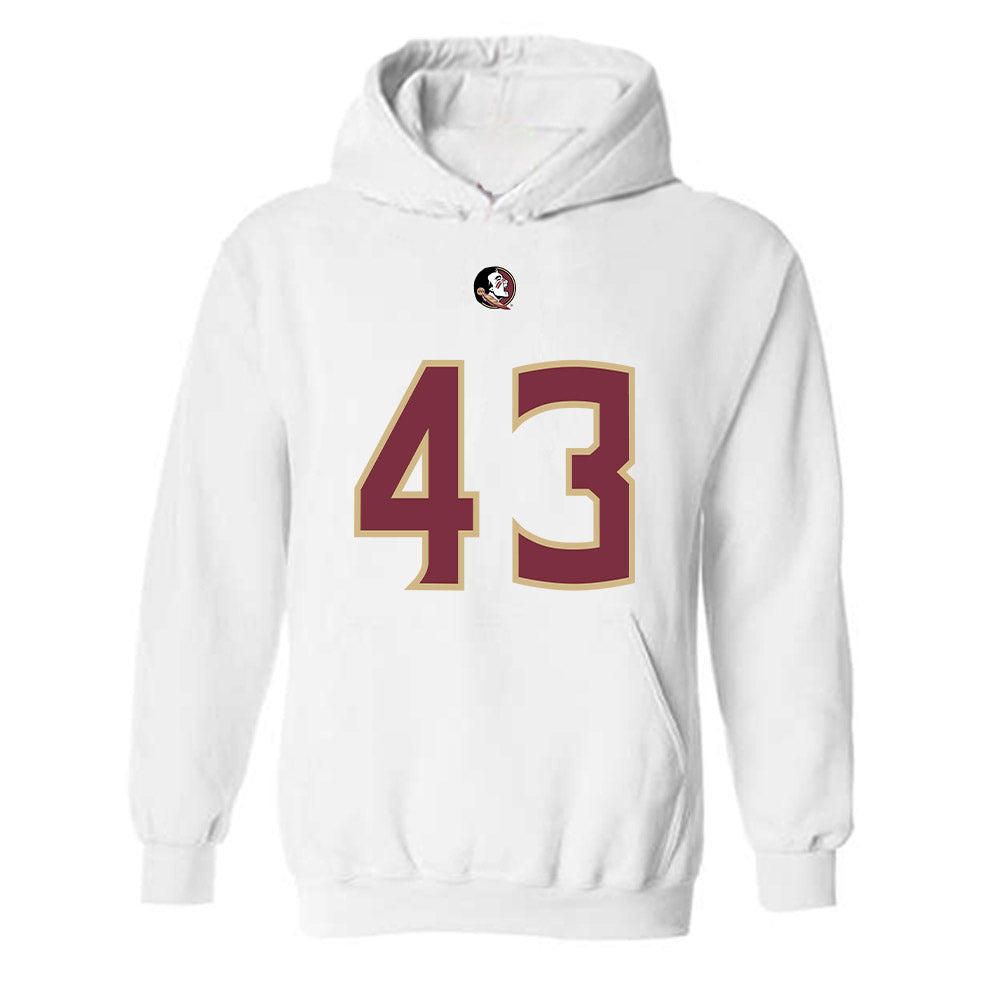 FSU - NCAA Football : Trent Rogers - Replica Shersey Hooded Sweatshirt-0