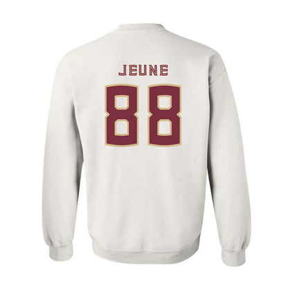FSU - NCAA Football : Keenen Jeune - Replica Shersey Crewneck Sweatshirt-1