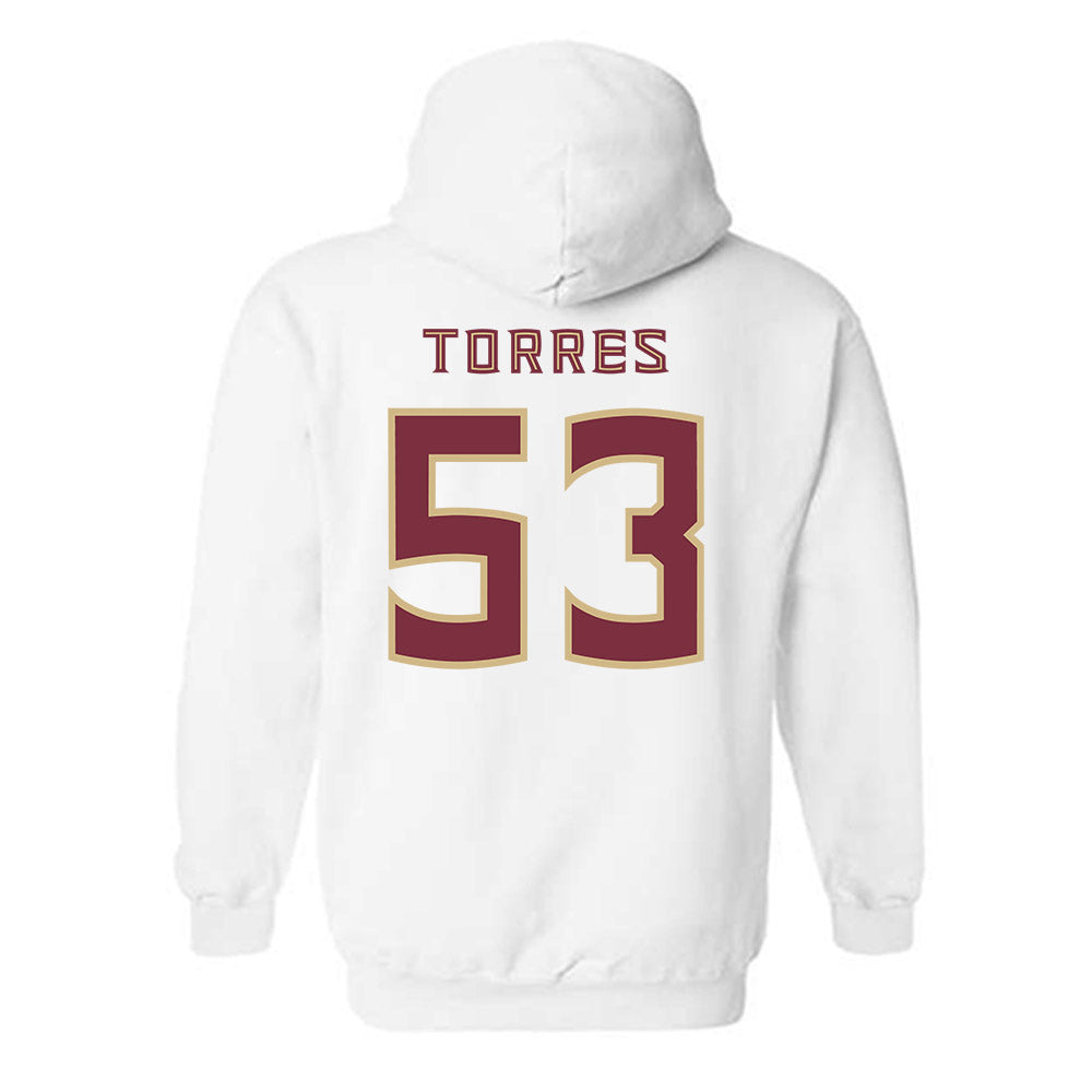 FSU - NCAA Football : Brandon Torres - Replica Shersey Hooded Sweatshirt-1
