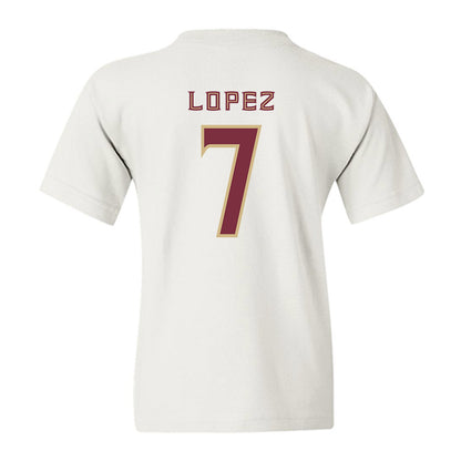 FSU - NCAA Football : Jasen Lopez - Replica Shersey Youth T-Shirt-1