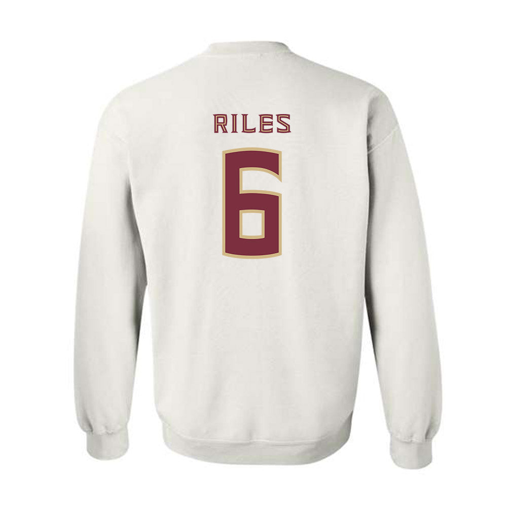 FSU - NCAA Football : Desirrio Riles - Replica Shersey Crewneck Sweatshirt-1