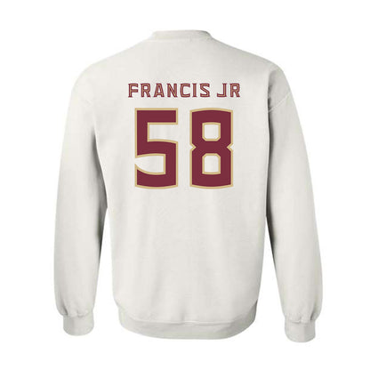 FSU - NCAA Football : Luke Francis Jr. - Replica Shersey Crewneck Sweatshirt-1