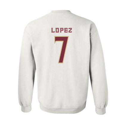 FSU - NCAA Football : Jasen Lopez - Replica Shersey Crewneck Sweatshirt-1