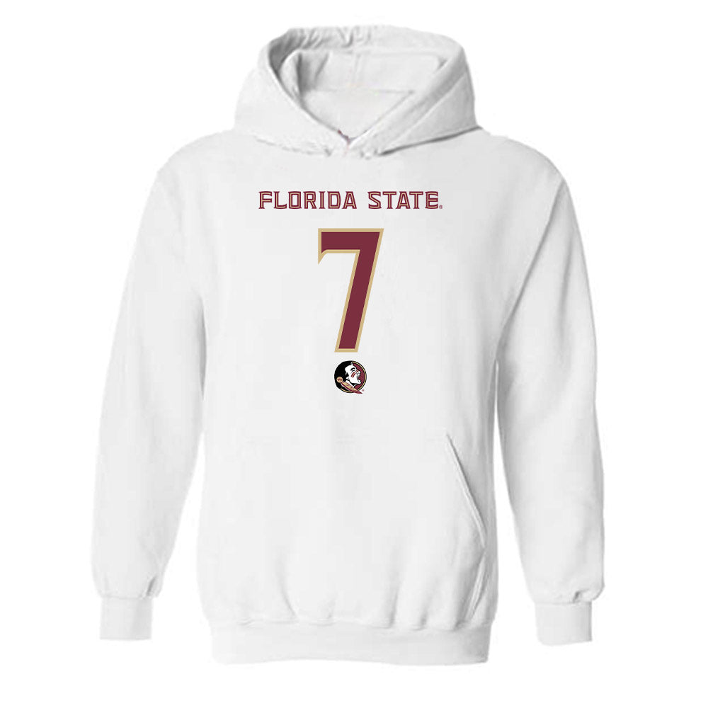 FSU - NCAA Football : Ashlynd Barker - Replica Shersey Hooded Sweatshirt-0