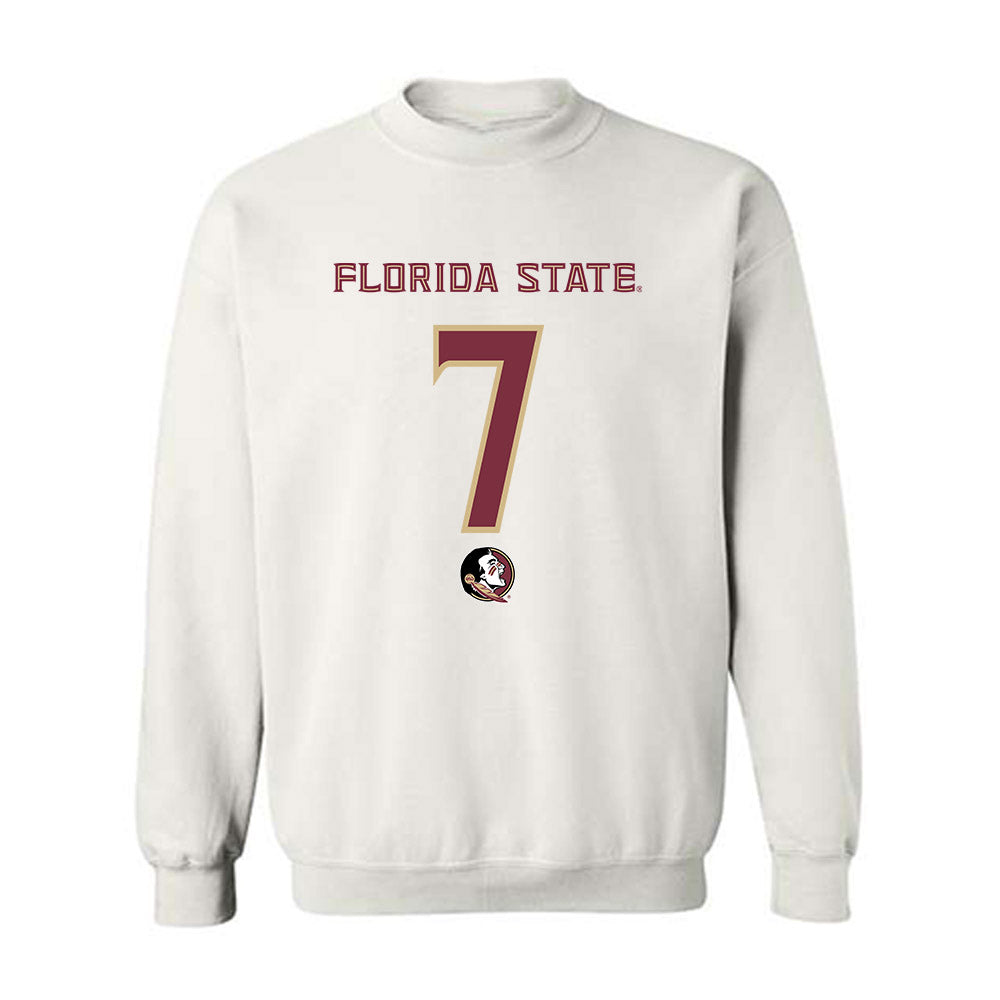 FSU - NCAA Football : Ashlynd Barker - Replica Shersey Crewneck Sweatshirt-0