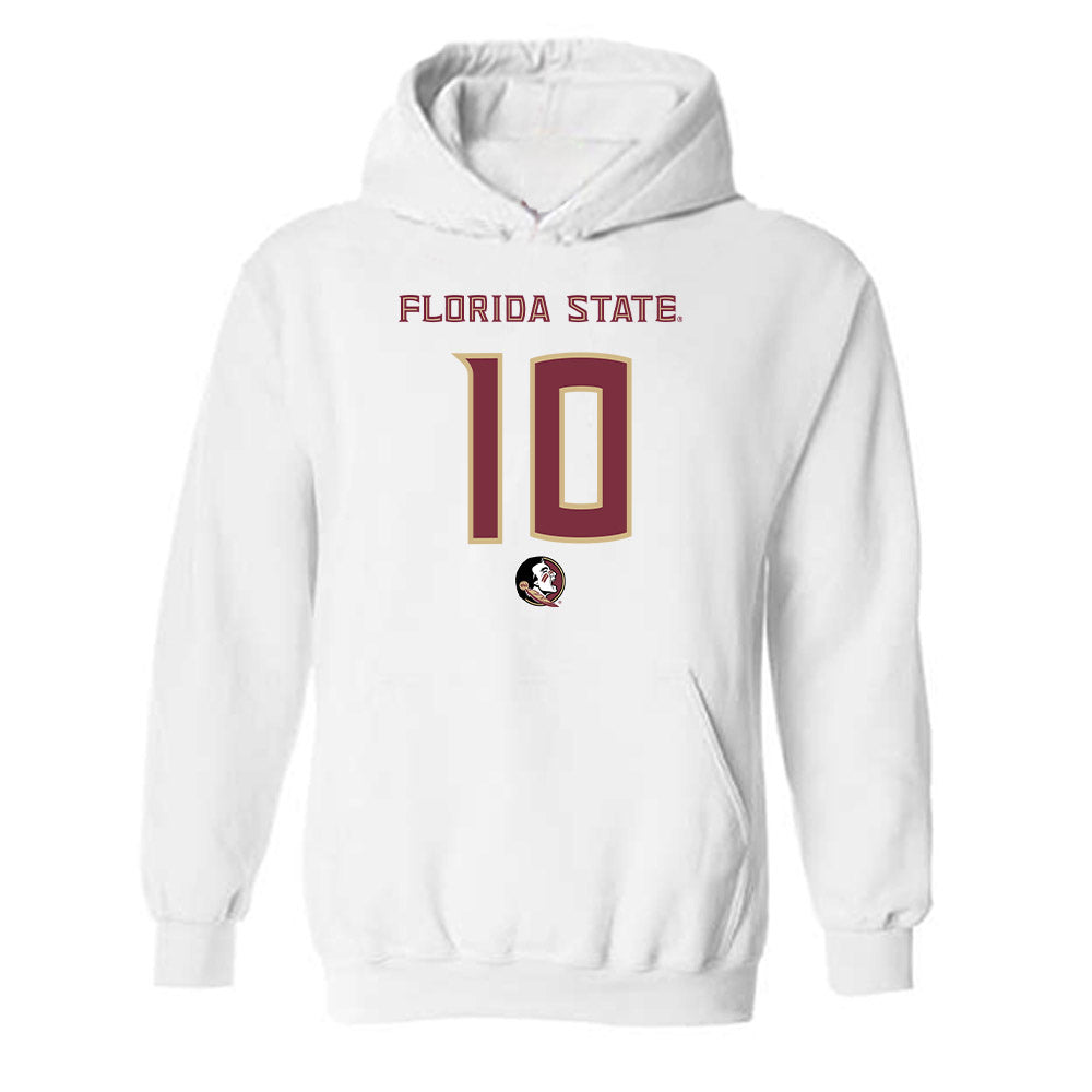 FSU - NCAA Football : Christopher Jones - Replica Shersey Hooded Sweatshirt-0