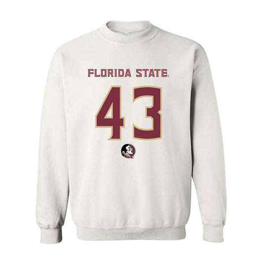 FSU - NCAA Football : Trent Rogers - Replica Shersey Crewneck Sweatshirt-0