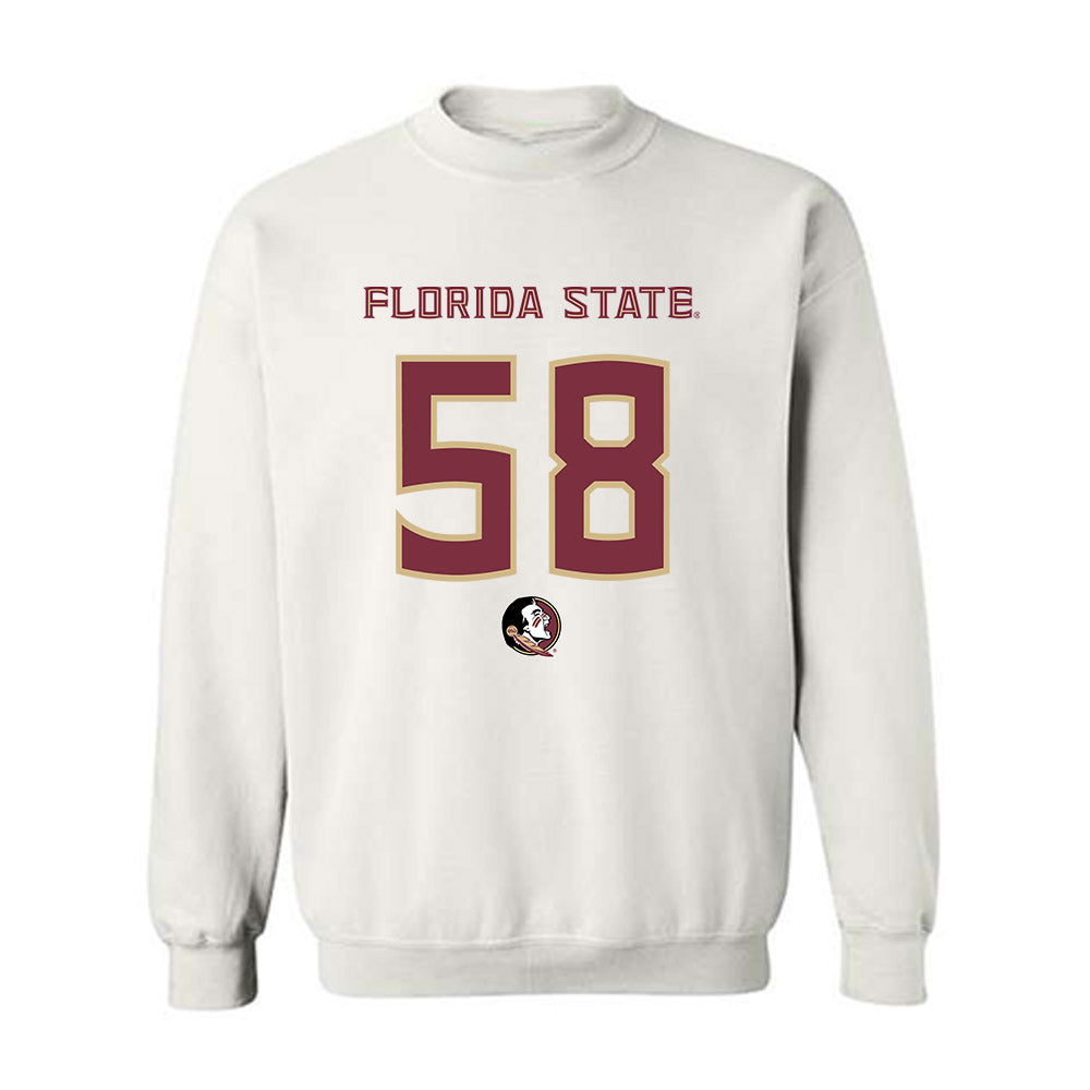 FSU - NCAA Football : Luke Francis Jr. - Replica Shersey Crewneck Sweatshirt-0