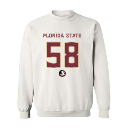 FSU - NCAA Football : Luke Francis Jr. - Replica Shersey Crewneck Sweatshirt-0