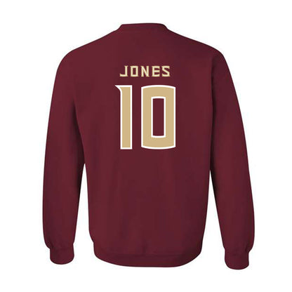 FSU - NCAA Football : Christopher Jones - Replica Shersey Crewneck Sweatshirt-1