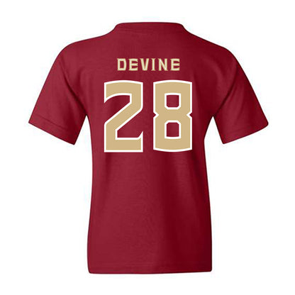 FSU - NCAA Women's Lacrosse : Annie Devine - Replica Shersey Youth T-Shirt-1