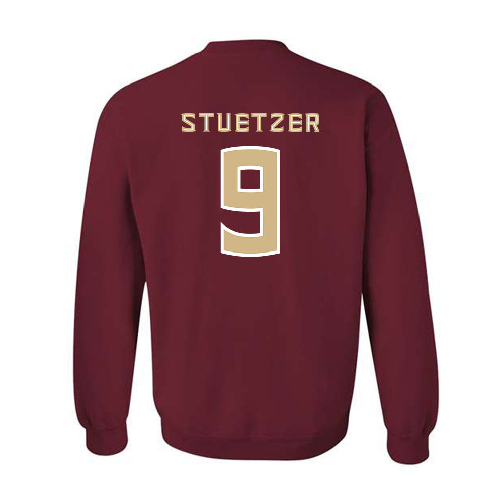 FSU - NCAA Baseball : John Stuetzer - Replica Shersey Crewneck Sweatshirt-1