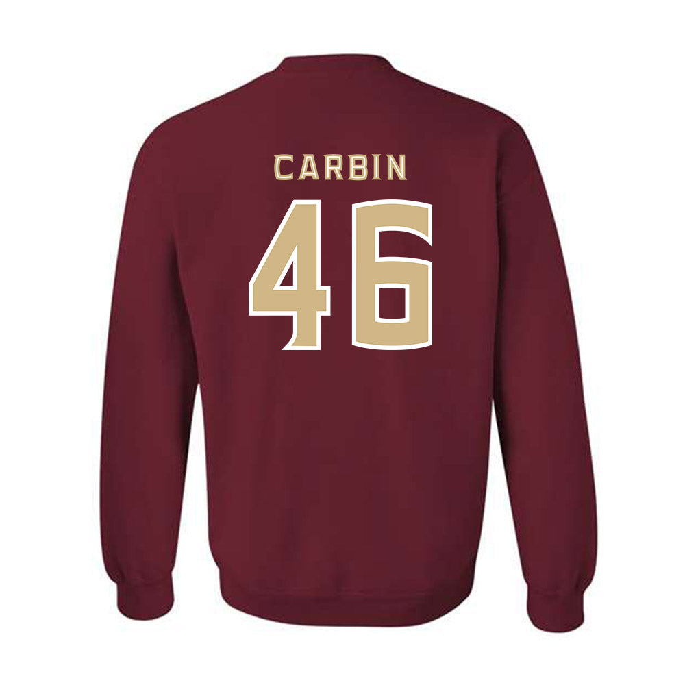 FSU - NCAA Football : Chris Carbin - Replica Shersey Crewneck Sweatshirt-1