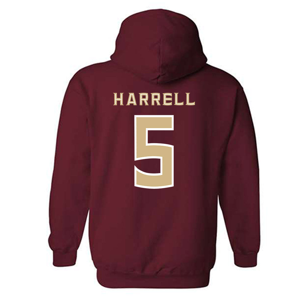 FSU - NCAA Women's Lacrosse : Summer Harrell - Replica Shersey Hooded Sweatshirt-1