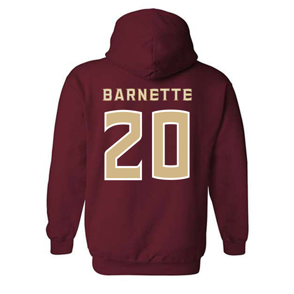 FSU - NCAA Women's Lacrosse : Emily Barnette - Replica Shersey Hooded Sweatshirt-1
