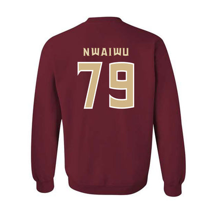 FSU - NCAA Football : Chimdia Nwaiwu - Replica Shersey Crewneck Sweatshirt-1
