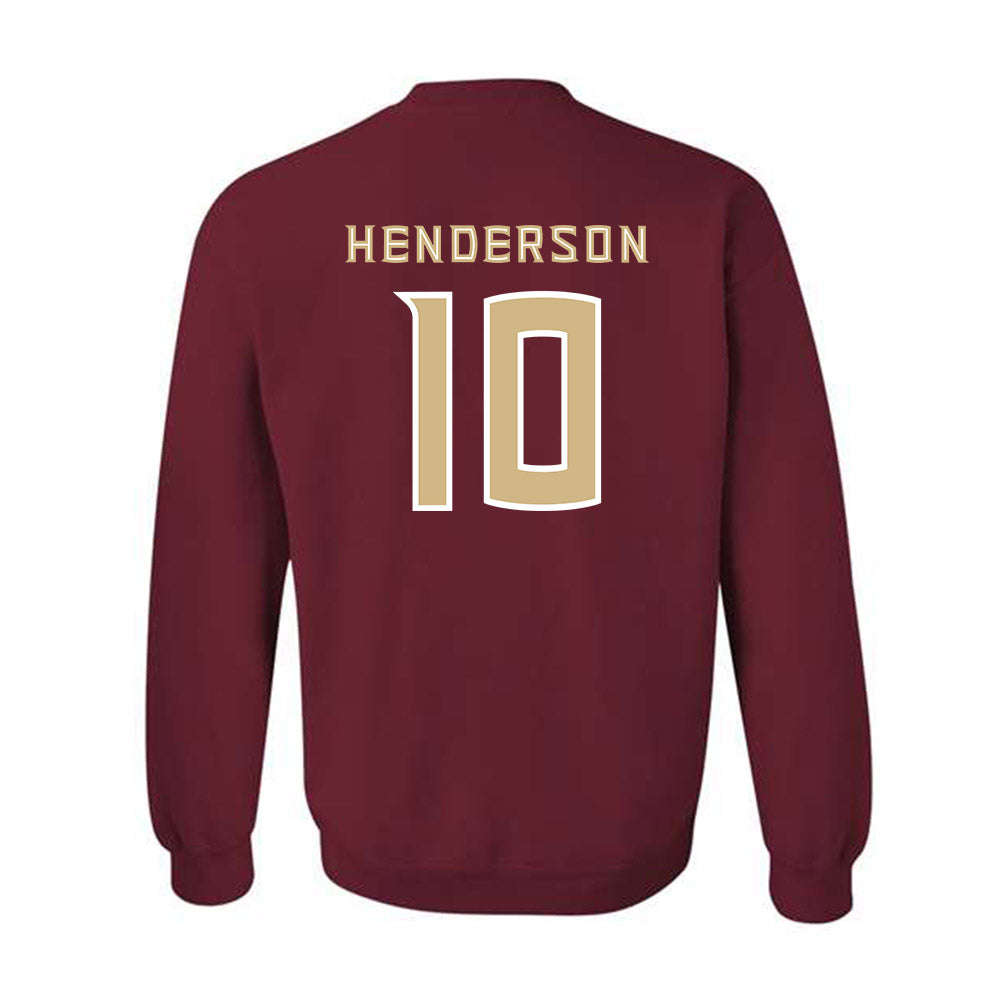 FSU - NCAA Women's Soccer : Ashley Henderson - Replica Shersey Crewneck Sweatshirt-1