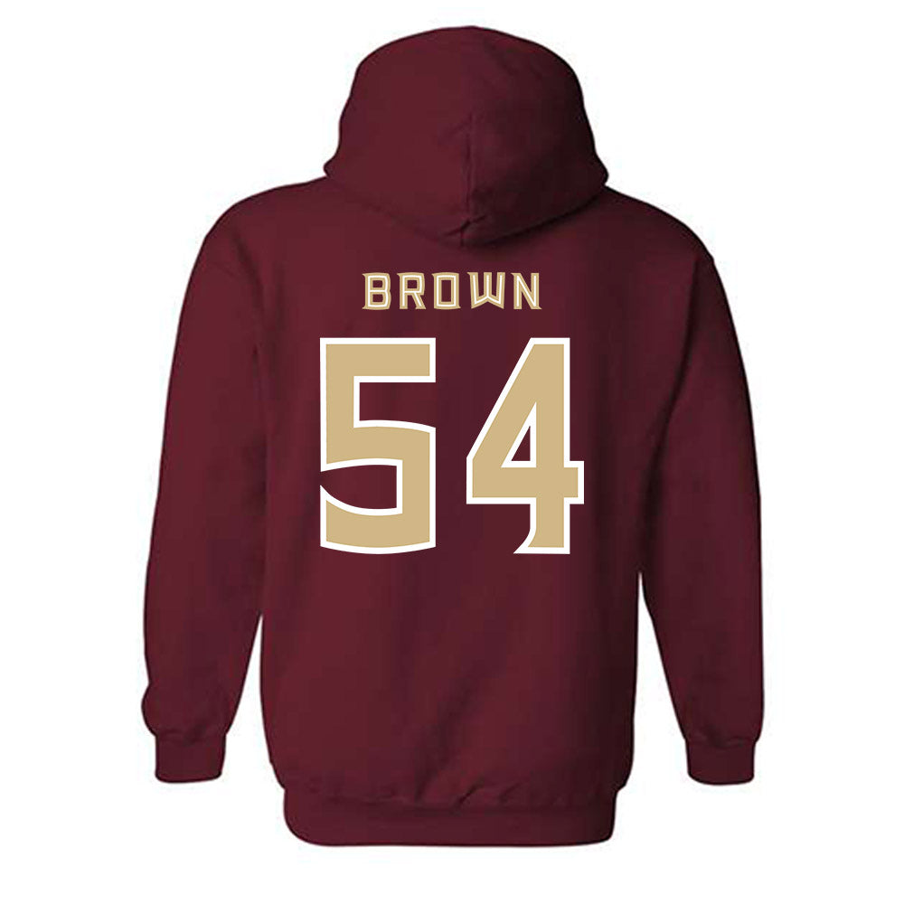 FSU - NCAA Football : Chastan Brown - Replica Shersey Hooded Sweatshirt-1