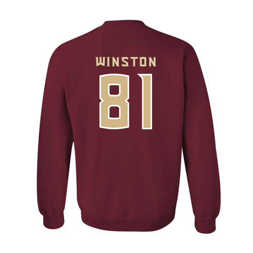 FSU - NCAA Football : Jonah Winston - Replica Shersey Crewneck Sweatshirt-1