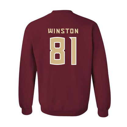 FSU - NCAA Football : Jonah Winston - Replica Shersey Crewneck Sweatshirt-1