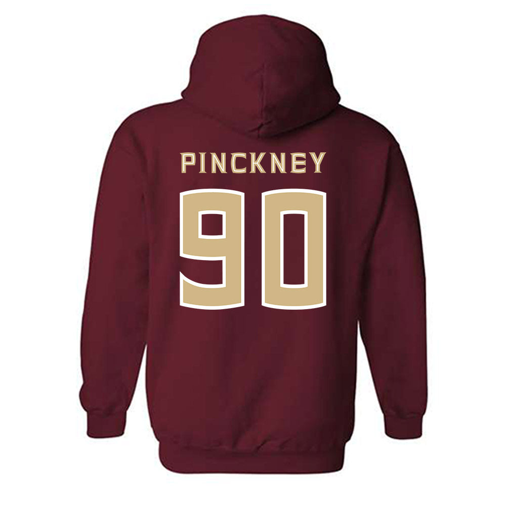 FSU - NCAA Football : Jaemin Pinckney - Replica Shersey Hooded Sweatshirt-1