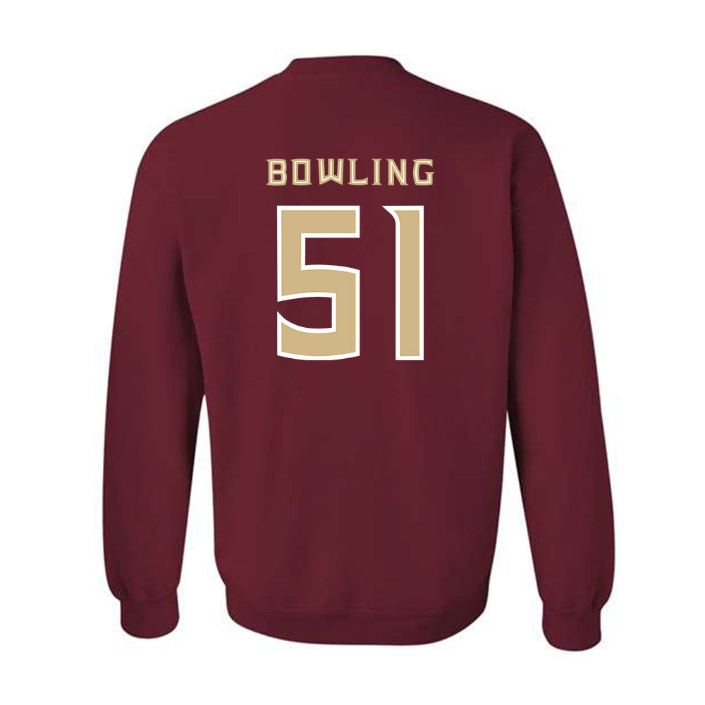 FSU - NCAA Football : Paul Bowling - Replica Shersey Crewneck Sweatshirt-1