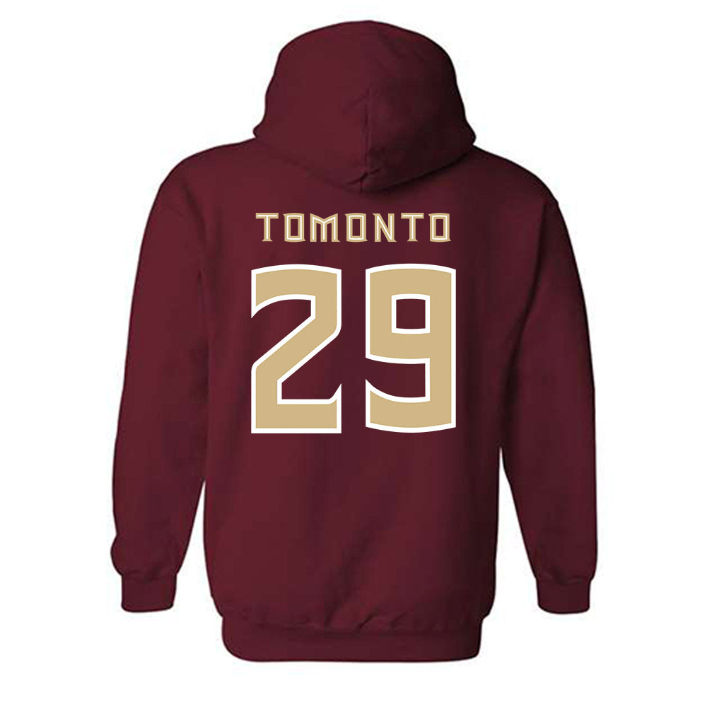 FSU - NCAA Women's Lacrosse : Victoria Tomonto - Replica Shersey Hooded Sweatshirt-1
