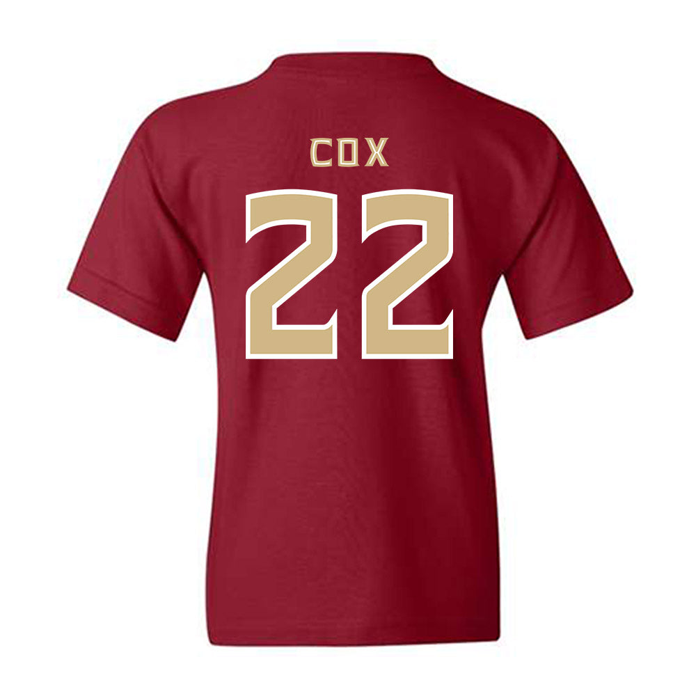 FSU - NCAA Women's Lacrosse : Charlise Cox - Replica Shersey Youth T-Shirt-1