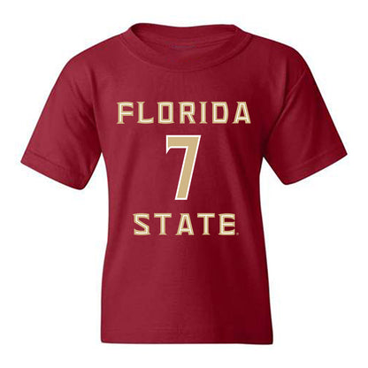 FSU - NCAA Baseball : Nick Barron - Replica Shersey Youth T-Shirt-0