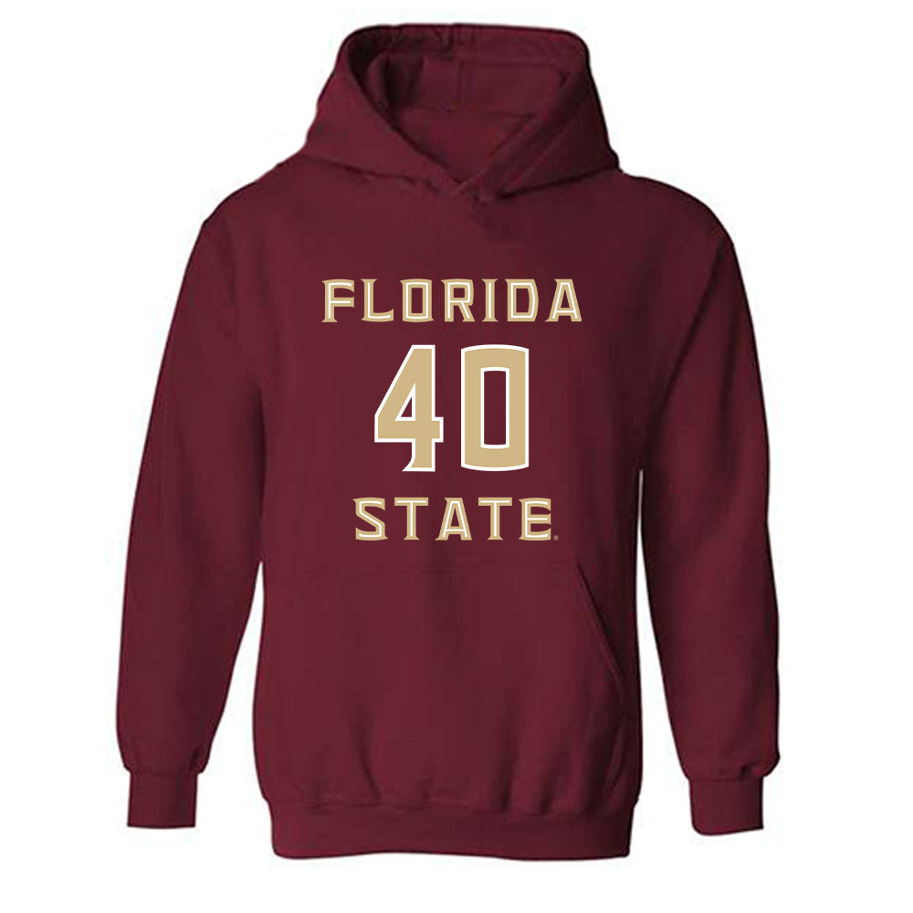 FSU - NCAA Baseball : Joseph Charles - Replica Shersey Hooded Sweatshirt-0