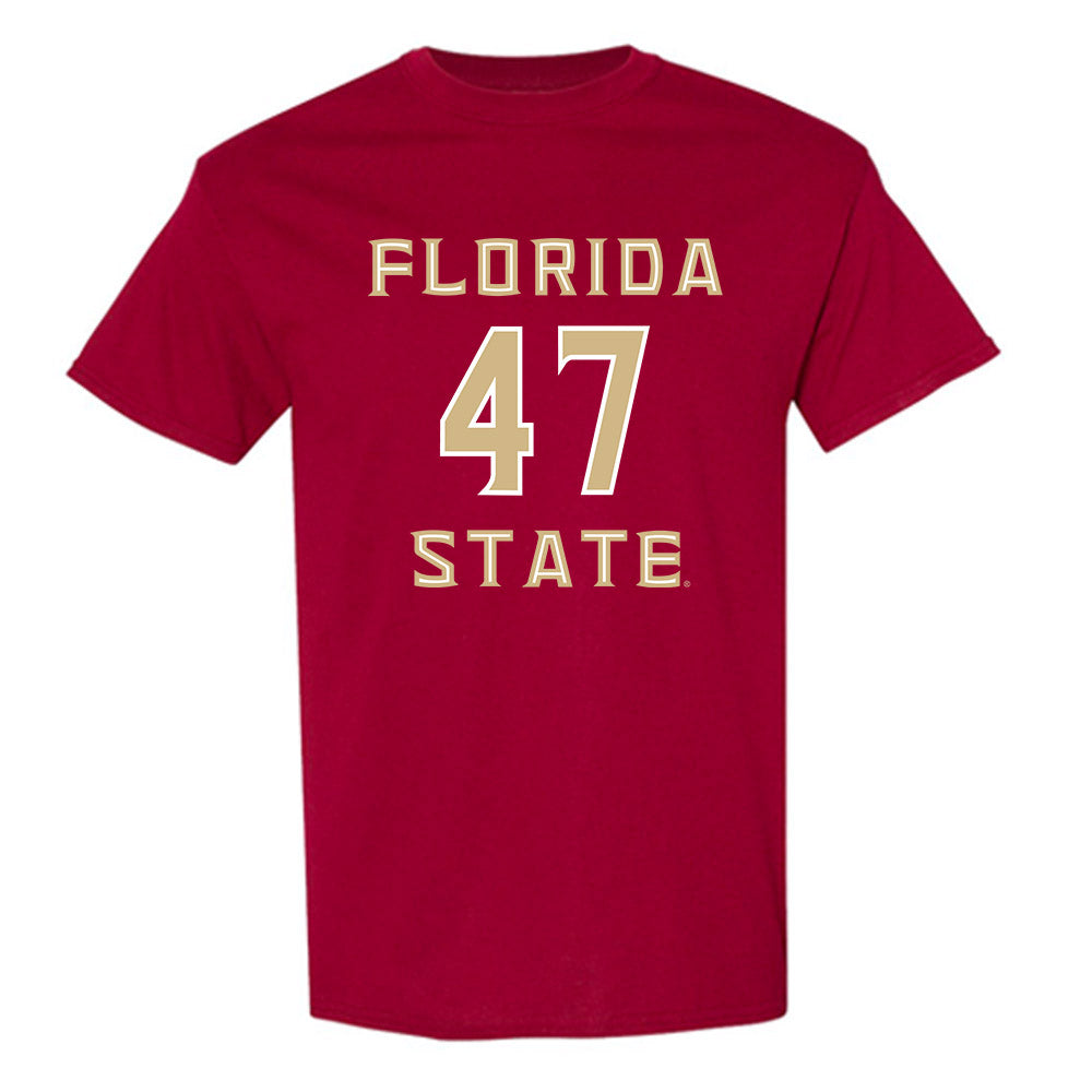 FSU - NCAA Baseball : Rhett Vaughn - Replica Shersey T-Shirt-0
