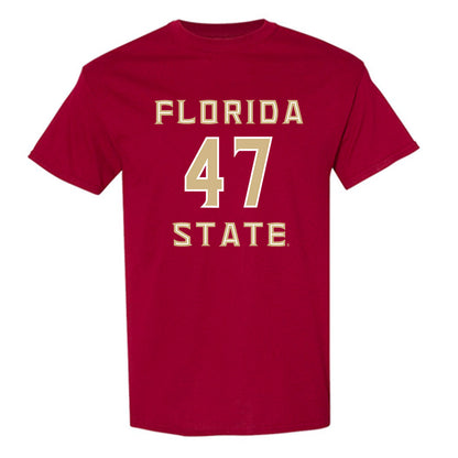 FSU - NCAA Baseball : Rhett Vaughn - Replica Shersey T-Shirt-0