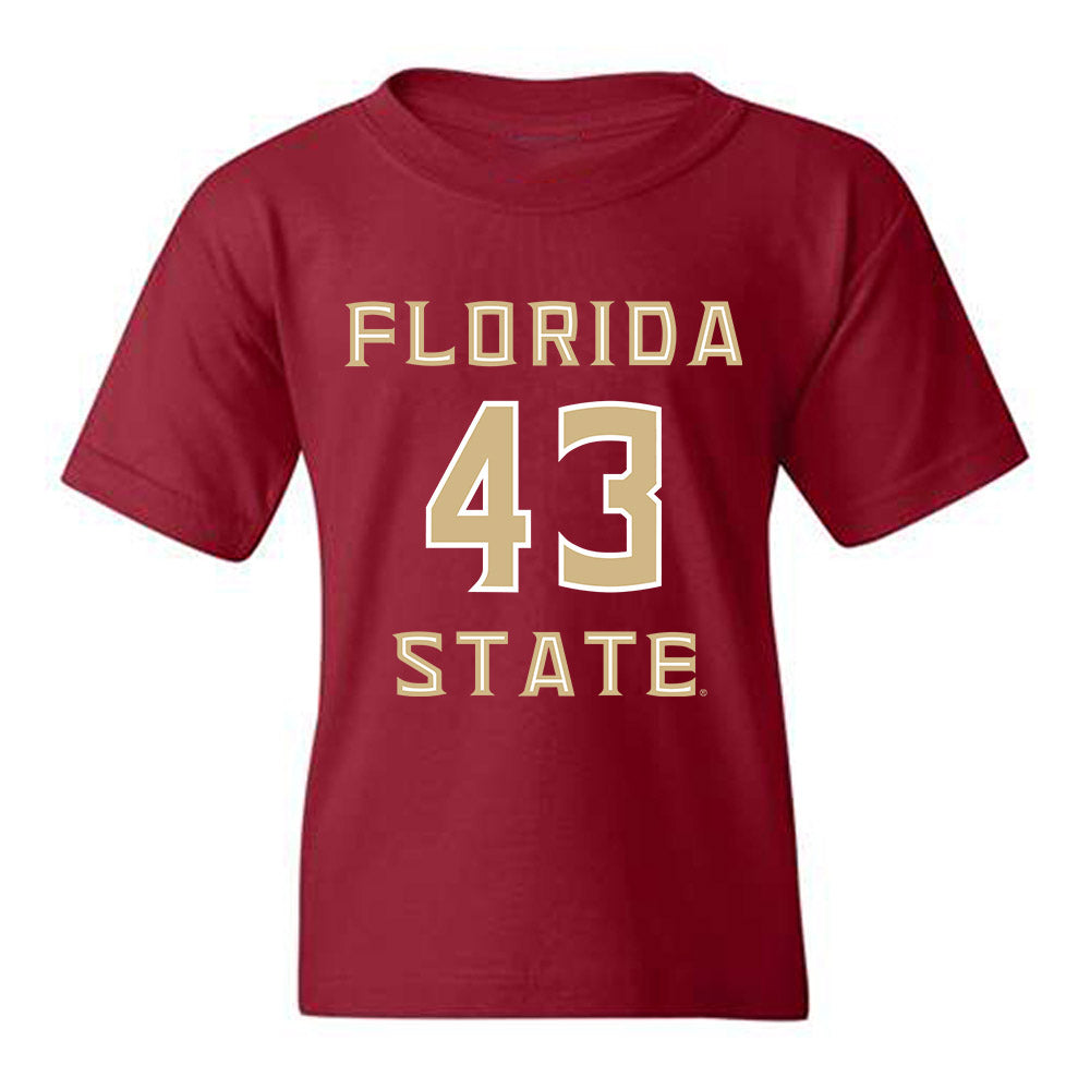 FSU - NCAA Beach Volleyball : Saofe Duval - Replica Shersey Youth T-Shirt-0
