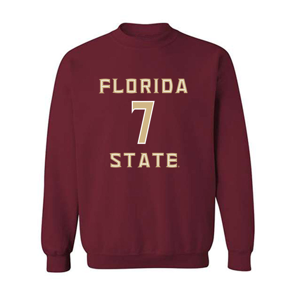 FSU - NCAA Football : Ashlynd Barker - Replica Shersey Crewneck Sweatshirt-0