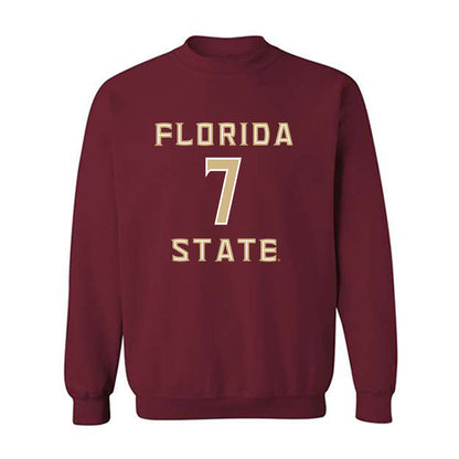 FSU - NCAA Football : Ashlynd Barker - Replica Shersey Crewneck Sweatshirt-0