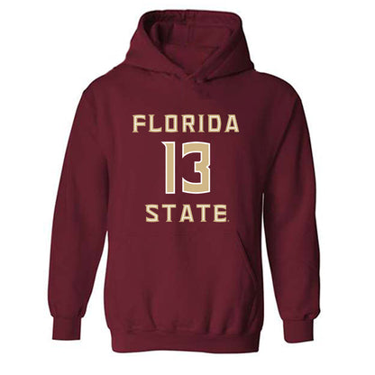 FSU - NCAA Women's Lacrosse : Peyton West - Replica Shersey Hooded Sweatshirt-0