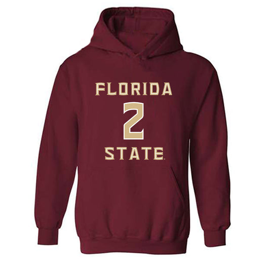 FSU - NCAA Women's Lacrosse : Ruby Smith - Replica Shersey Hooded Sweatshirt-0