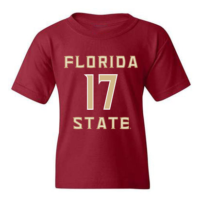 FSU - NCAA Women's Lacrosse : Hadley Booth - Replica Shersey Youth T-Shirt-0