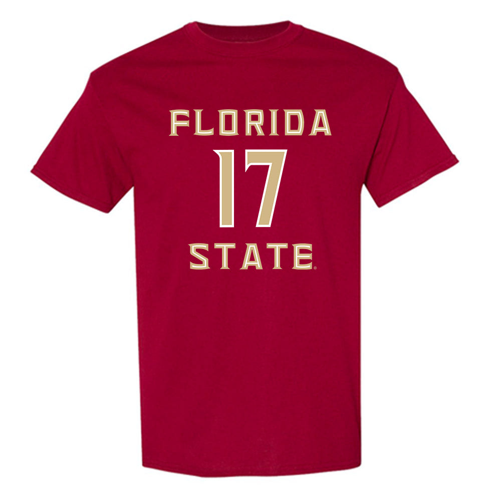 FSU - NCAA Women's Lacrosse : Hadley Booth - Replica Shersey T-Shirt-0