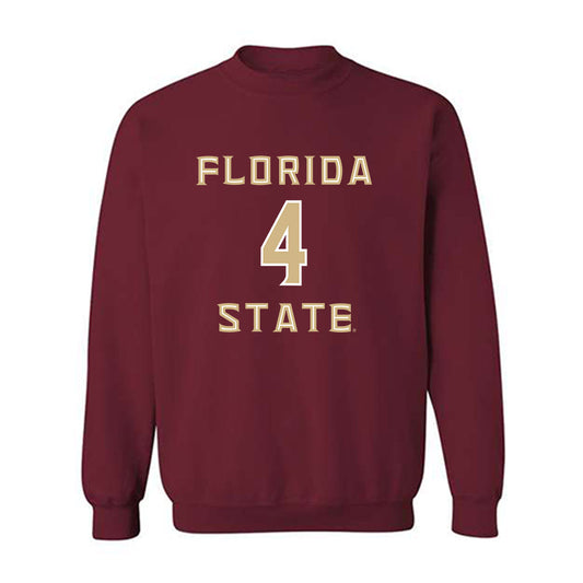 FSU - NCAA Men's Basketball : Shahid Muhammad - Replica Shersey Crewneck Sweatshirt-0