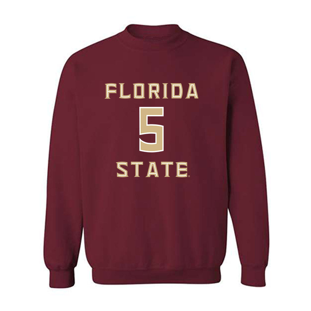 FSU - NCAA Men's Basketball : Kobe MaGee - Replica Shersey Crewneck Sweatshirt-0
